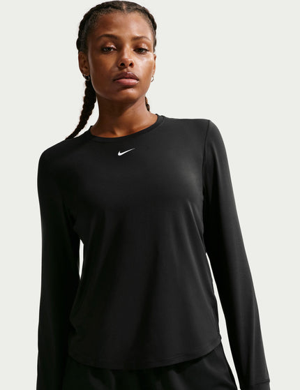 Nike One Classic Dri-FIT Long-Sleeve Top - Black/Whiteimages3- The Sports Edit