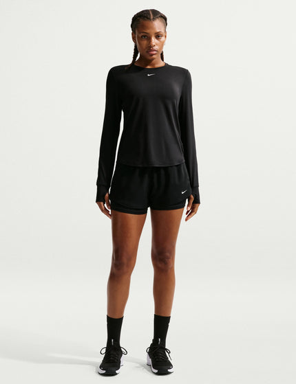 Nike One Classic Dri-FIT Long-Sleeve Top - Black/Whiteimages5- The Sports Edit