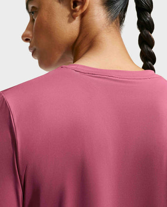 One Classic Dri-FIT Long-Sleeve Top - Pink Smoke/White