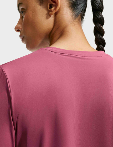 Nike One Classic Dri-FIT Long-Sleeve Top - Pink Smoke/Whiteimages2- The Sports Edit