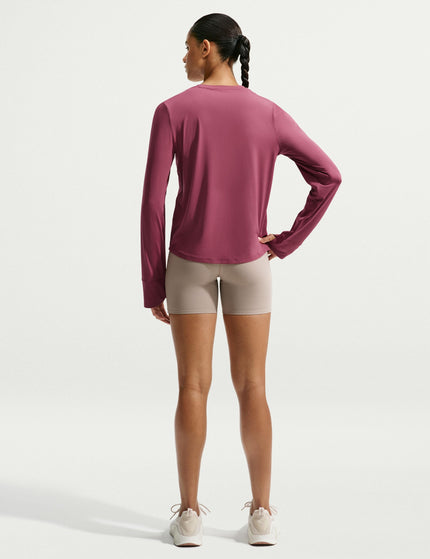 Nike One Classic Dri-FIT Long-Sleeve Top - Pink Smoke/Whiteimages6- The Sports Edit