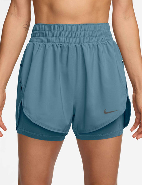 Nike | One Dri-FIT 2-in-1 Shorts - Smokey Blue | The Sports Edit