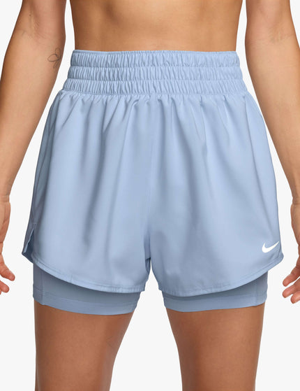 Nike One Dri-FIT 2-in-1 Shorts - Hydrogen Blue/Whiteimages1- The Sports Edit