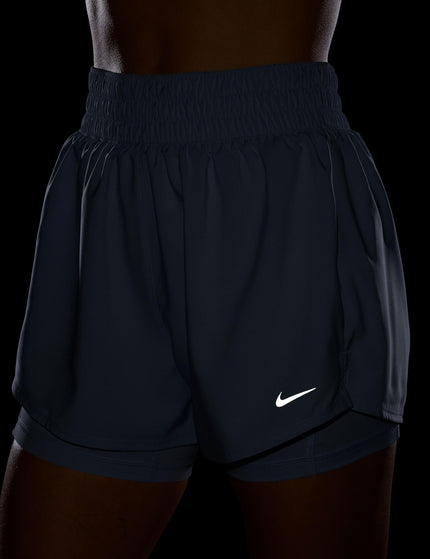 Nike One Dri-FIT 2-in-1 Shorts - Hydrogen Blue/Whiteimages2- The Sports Edit