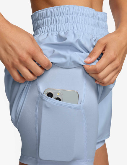 Nike One Dri-FIT 2-in-1 Shorts - Hydrogen Blue/Whiteimages5- The Sports Edit