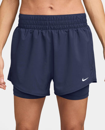 One Dri-FIT 2-in-1 Shorts - Midnight Navy/White