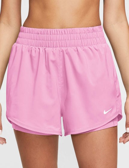 Nike One Dri-FIT 2-in-1 Shorts - Pink Rise/Whiteimages1- The Sports Edit