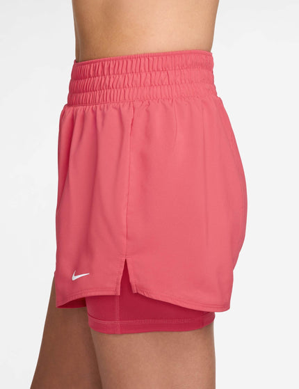 Nike One Dri-FIT 2-in-1 Shorts - Sea Coral/Whiteimages3- The Sports Edit