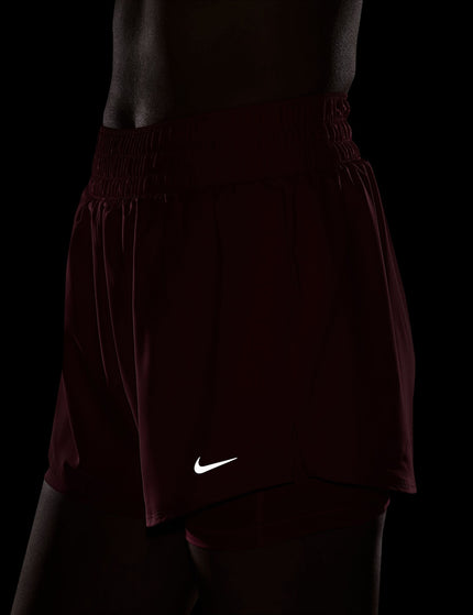 Nike One Dri-FIT 2-in-1 Shorts - Sea Coral/Whiteimages2- The Sports Edit