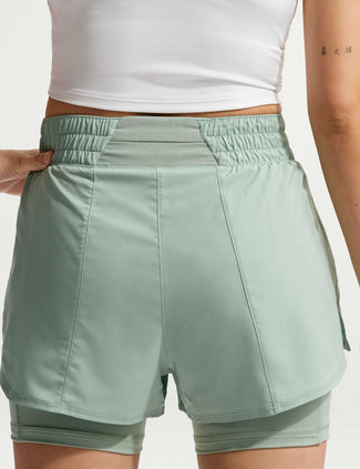 One Dri-FIT 2-in-1 Shorts - Steam/White