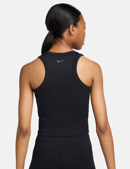 Nike One Fitted Dri-FIT Cropped Tank Top - Blackimages2- The Sports Edit