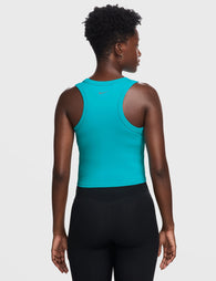 Nike | One Fitted Dri-FIT Cropped Tank Top - Black | The