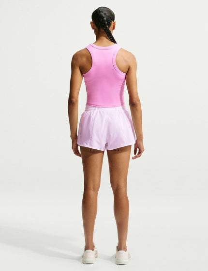 Nike One Fitted Dri-FIT Cropped Tank Top - Pink Rise/Whiteimages5- The Sports Edit