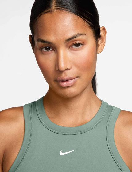 Nike One Fitted Dri-FIT Cropped Tank Top - Steam/Whiteimages3- The Sports Edit