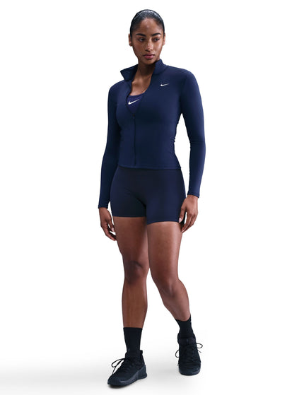 Nike One Fitted Dri-FIT Full-Zip Jacket - Midnight Navy/Whiteimages4- The Sports Edit