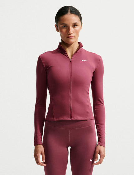 Nike One Fitted Dri-FIT Full-Zip Jacket - Pink Smoke/Whiteimages1- The Sports Edit