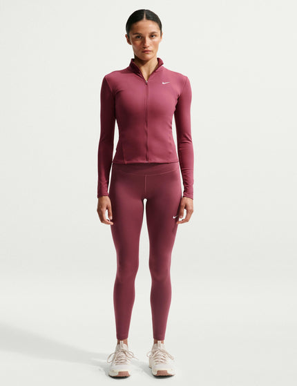 Nike One Fitted Dri-FIT Full-Zip Jacket - Pink Smoke/Whiteimages5- The Sports Edit