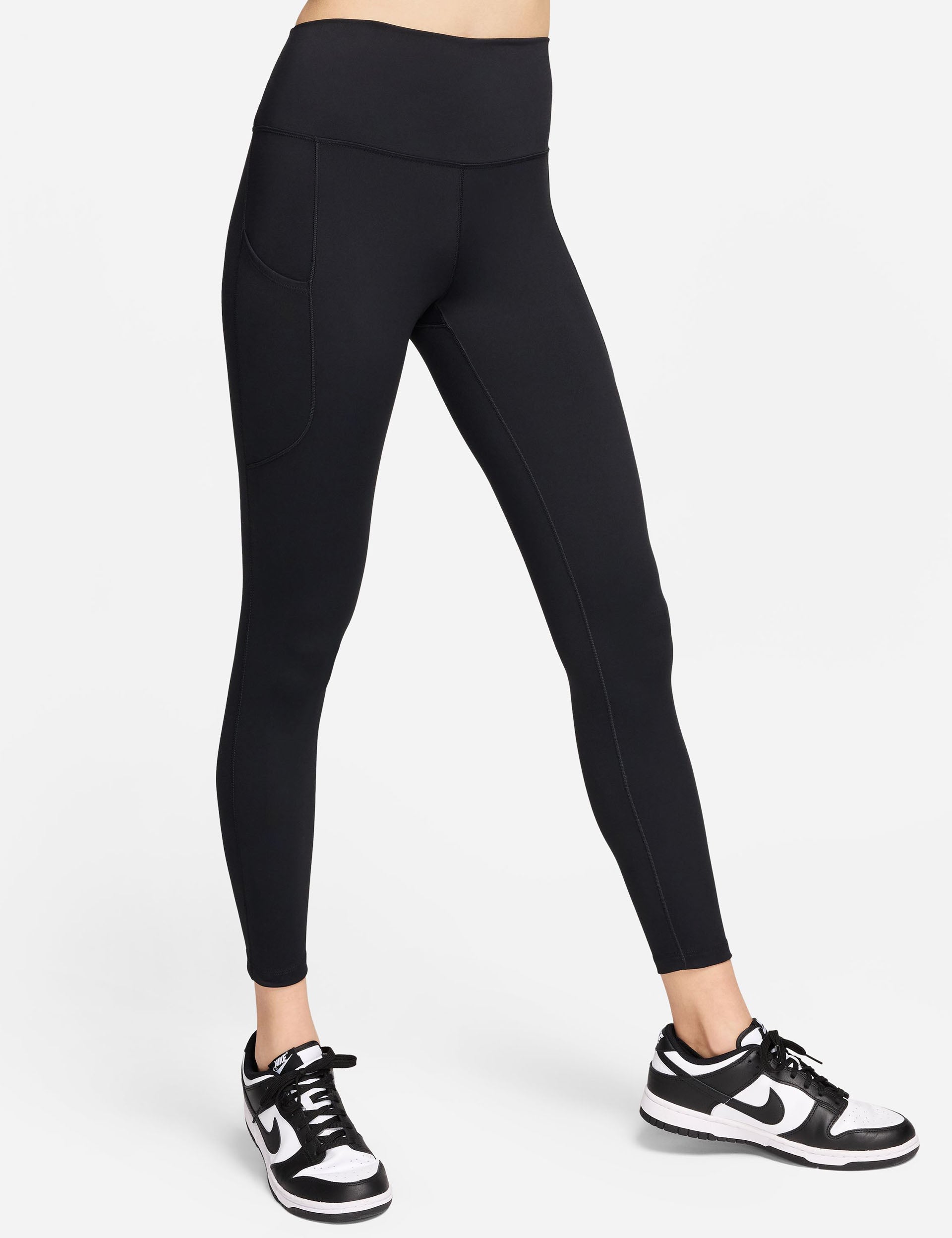 Nike, One High 7/8 Leggings with Pockets - Black