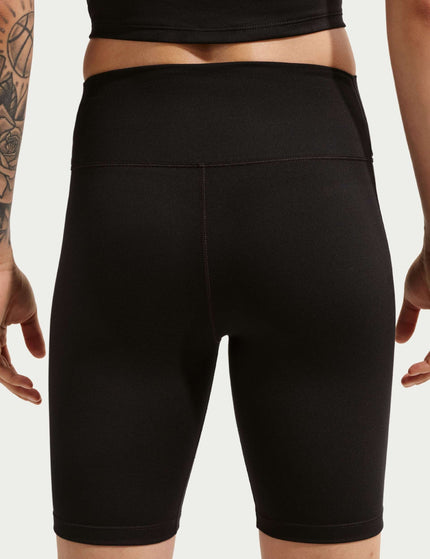 Nike One High Waisted 8" Biker Shorts - Black/Whiteimages2- The Sports Edit