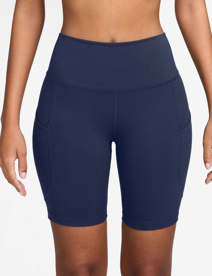 Nike One High Waisted 8" Biker Shorts - Midnight Navyimages1- The Sports Edit