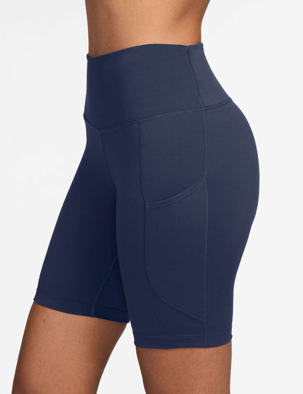 Nike One High Waisted 8" Biker Shorts - Midnight Navyimages3- The Sports Edit