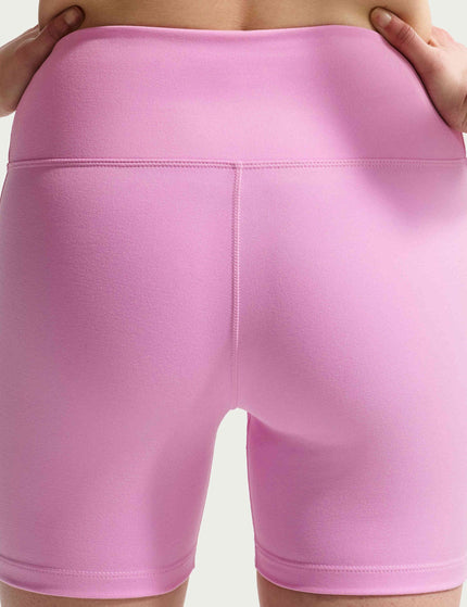 Nike One High Waisted 5" Biker Shorts - Pink Rise/Whiteimages2- The Sports Edit