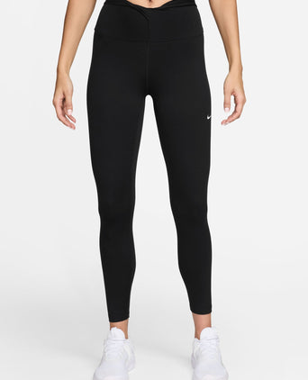 One High Waisted 7/8 Leggings - Black/White