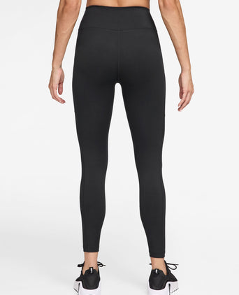 One High Waisted 7/8 Pocket Leggings - Black/White