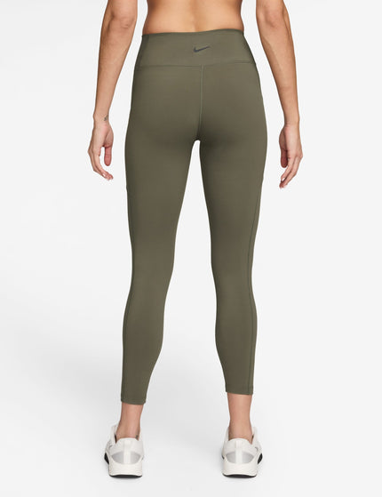 Nike One High Waisted 7/8 Pocket Leggings - Medium Oliveimages2- The Sports Edit