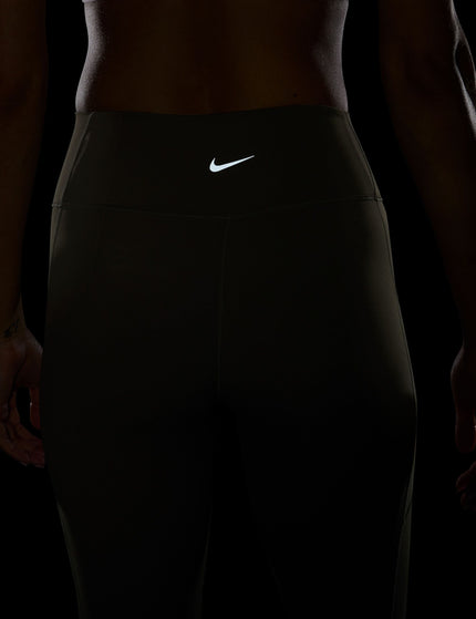 Nike One High Waisted 7/8 Pocket Leggings - Medium Oliveimages4- The Sports Edit