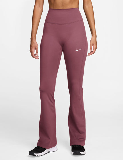 Nike One High Waisted Flared Leggings - Pink Smoke/Whiteimages1- The Sports Edit