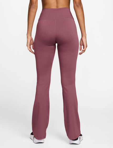 Nike One High Waisted Flared Leggings - Pink Smoke/Whiteimages2- The Sports Edit