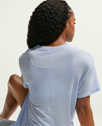 One Relaxed Dri-FIT Short-Sleeve Top - Hydrogen Blue/White