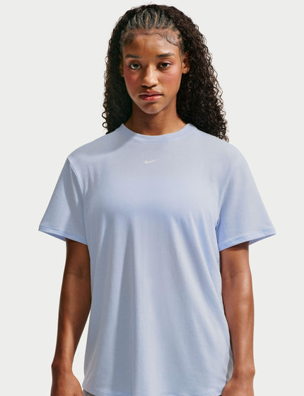 Nike One Relaxed Dri-FIT Short-Sleeve Top - Hydrogen Blue/Whiteimages3- The Sports Edit