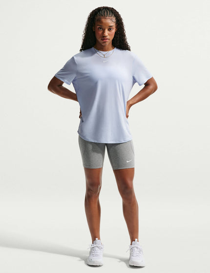 Nike One Relaxed Dri-FIT Short-Sleeve Top - Hydrogen Blue/Whiteimages5- The Sports Edit