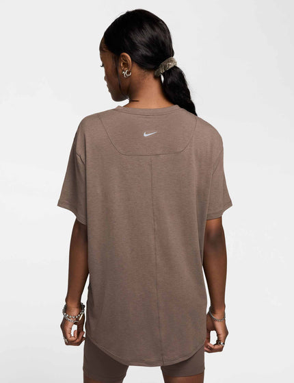 Nike One Relaxed Dri-FIT Short-Sleeve Top - Ironstone/Blackimages2- The Sports Edit