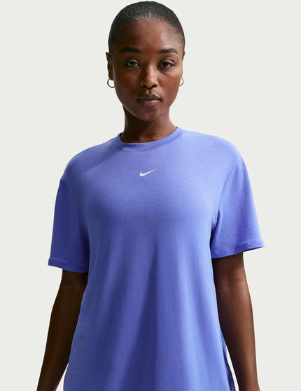 Nike One Relaxed Dri-FIT Short-Sleeve Top - Sapphire/Whiteimages1- The Sports Edit