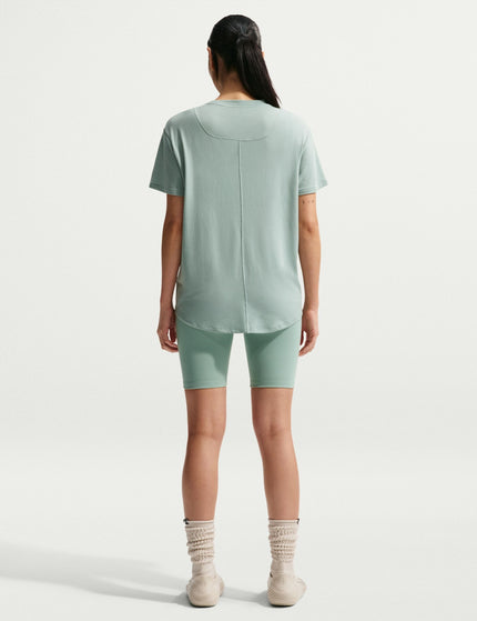 Nike One Relaxed Dri-FIT Short-Sleeve Top - Steam/Whiteimages5- The Sports Edit