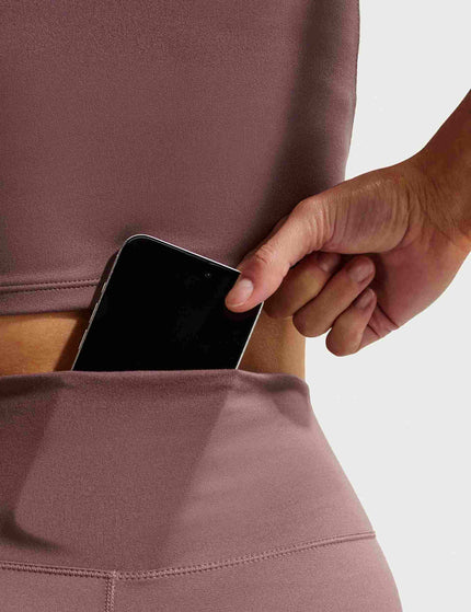 Nike One Seamless Front High Waisted Leggings - Tattoo/Whiteimages4- The Sports Edit