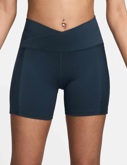 Nike One Wrap High Waisted 5" Biker Shorts - Armory Navy/Blackimages1- The Sports Edit