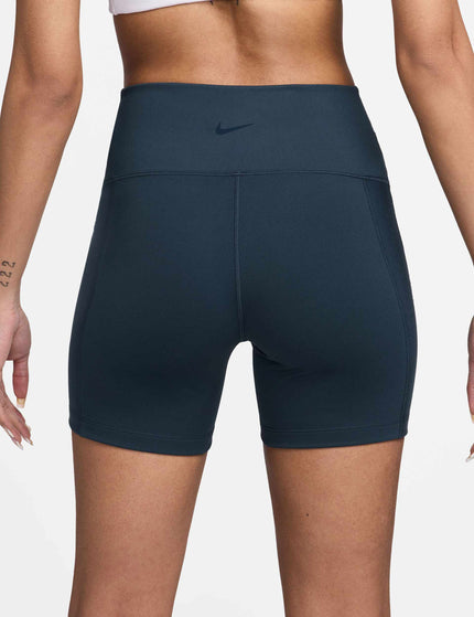 Nike One Wrap High Waisted 5" Biker Shorts - Armory Navy/Blackimages3- The Sports Edit