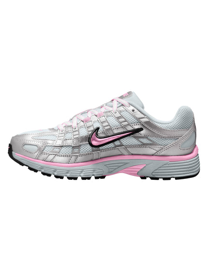 Nike P-6000 Shoes - Pure Platinum/Pink Rise/Metallic Silverimages2- The Sports Edit