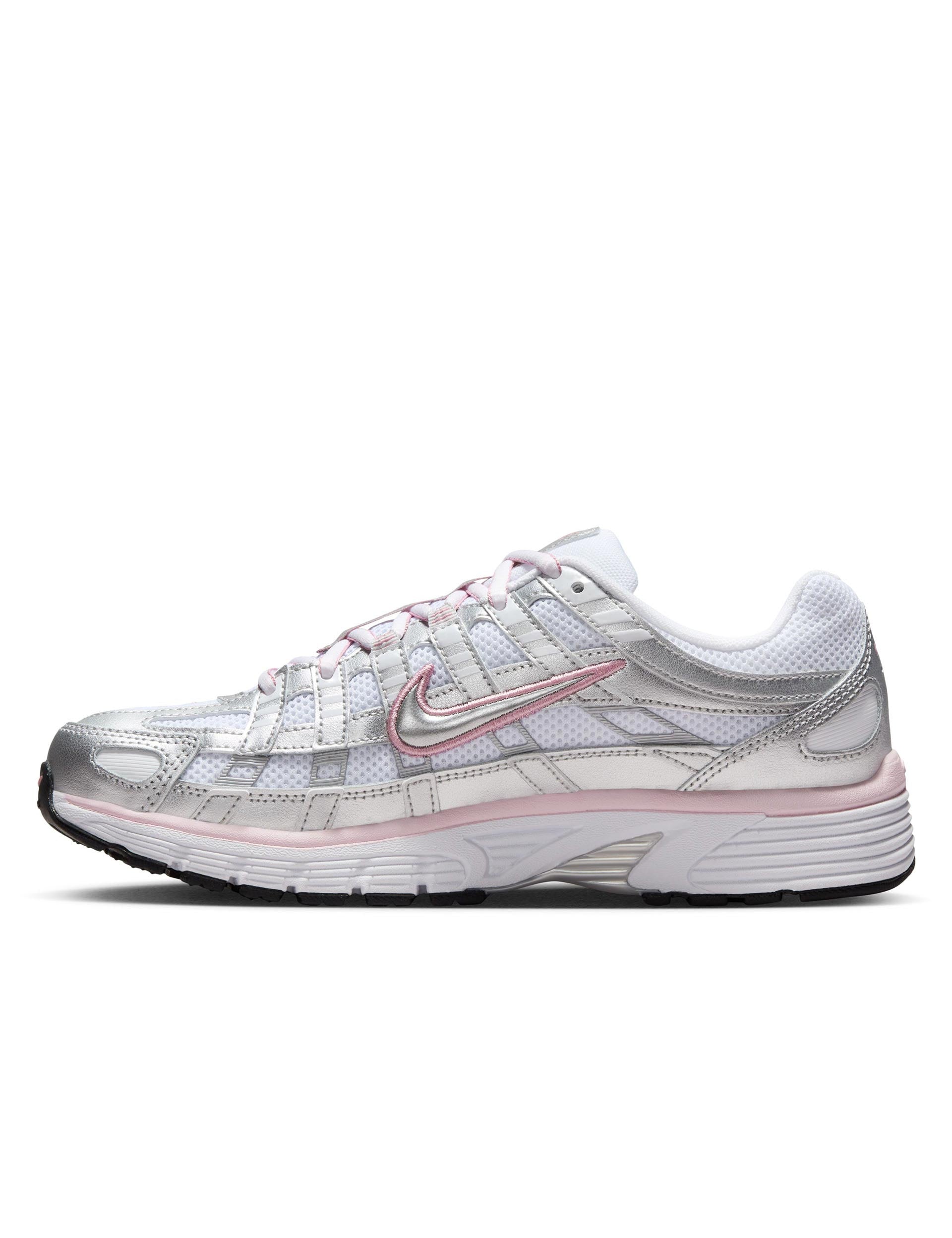 Nike P-6000 Shoes White/Silver/Pink The Sports Edit