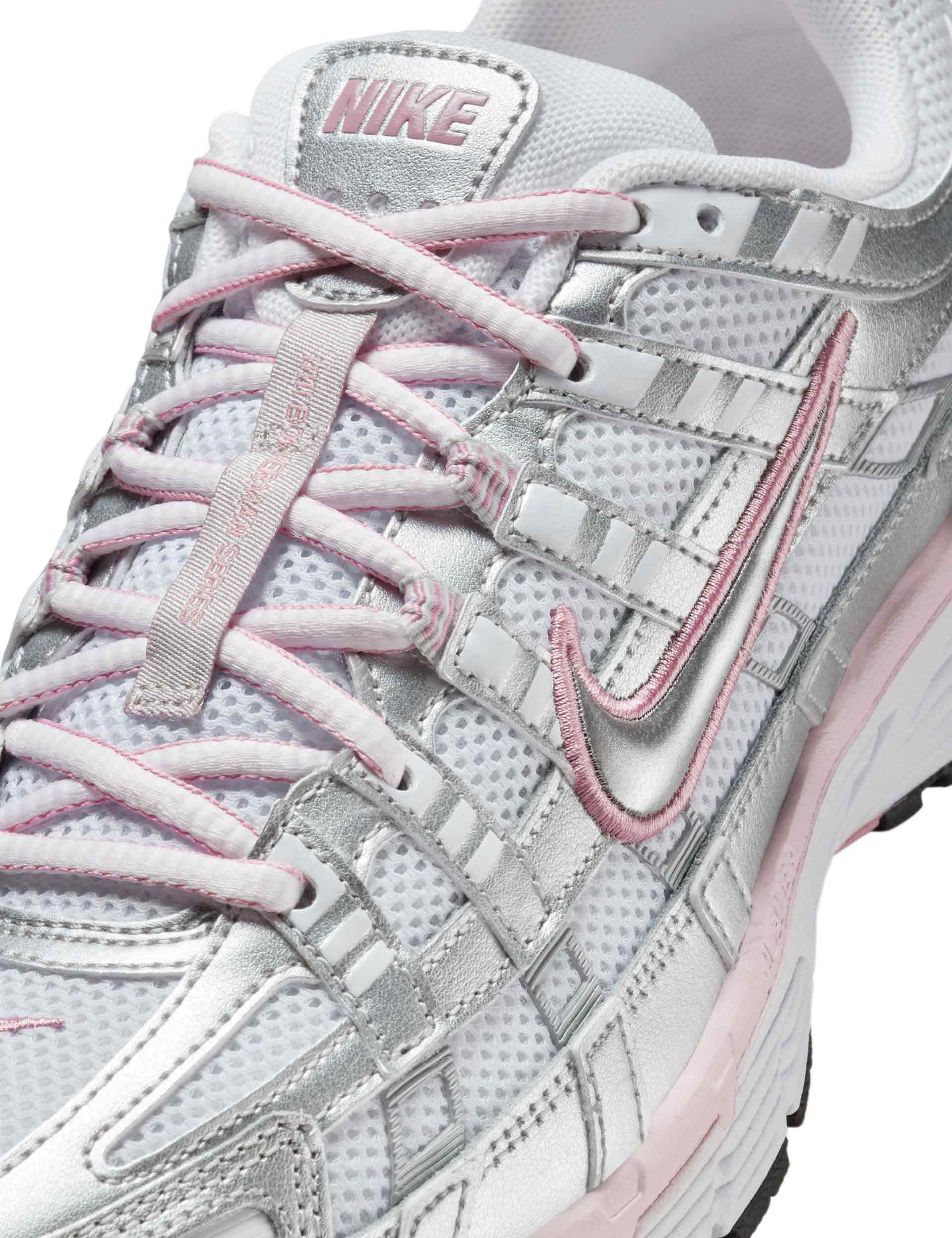 Nike P-6000 Shoes White/Silver/Pink The Sports Edit