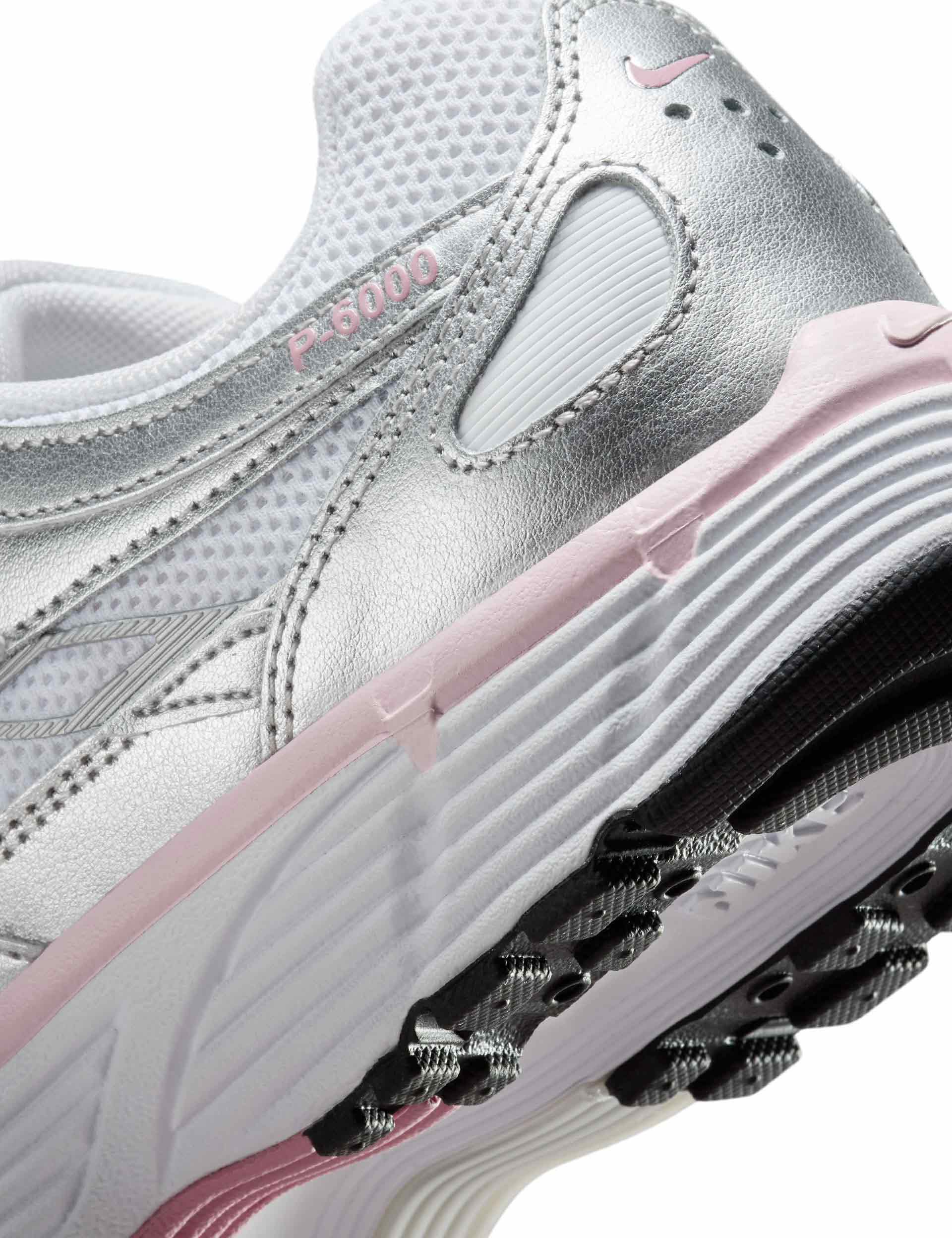 Nike P-6000 Shoes White/Silver/Pink The Sports Edit