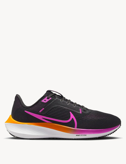 Nike Pegasus 40 Shoes - Black/Hyper Violet/Laser Orange/Whiteimages1- The Sports Edit