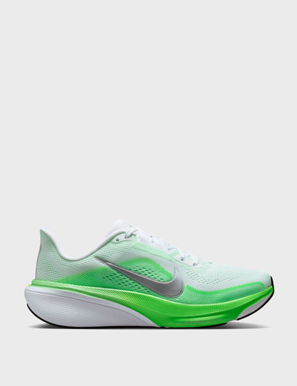 Nike Pegasus 42 Running Shoes - White/Metallic Silver/Green Strikeimages1- The Sports Edit