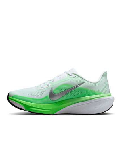 Nike Pegasus 42 Running Shoes - White/Metallic Silver/Green Strikeimages5- The Sports Edit