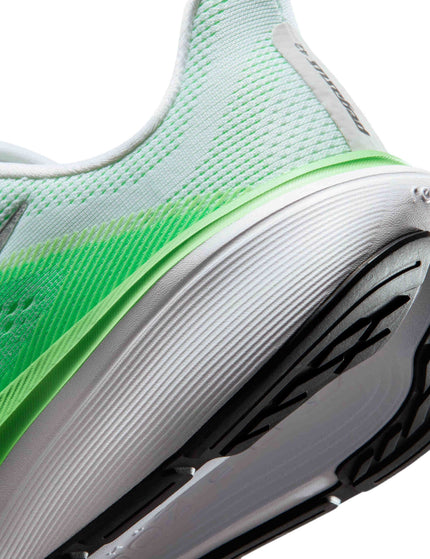 Nike Pegasus 42 Running Shoes - White/Metallic Silver/Green Strikeimages8- The Sports Edit