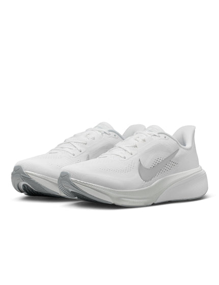 Nike Pegasus 42 Running Shoes - White/Metallic Silver/Wolf Greyimages2- The Sports Edit